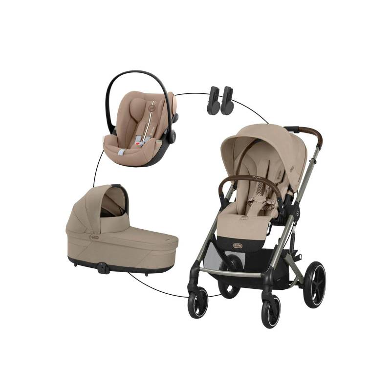 Cybex Gold Kombikinderwagen Balios S Lux Trio-Set inkl. Babyschale Cloud G von Cybex