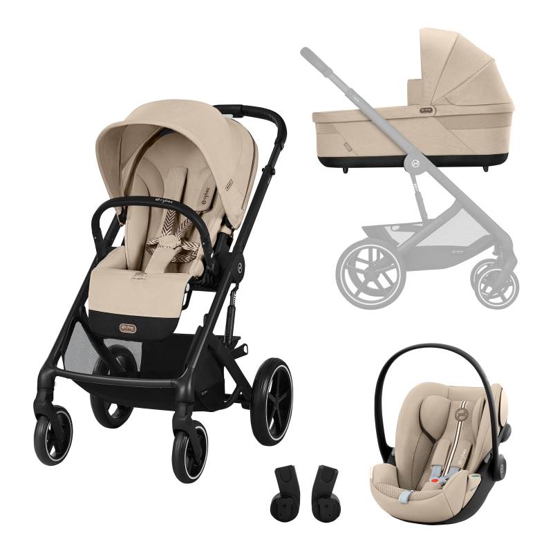 Cybex Gold Kombikinderwagen Balios Trio-Set inkl. Babyschale Cloud G beige von Cybex