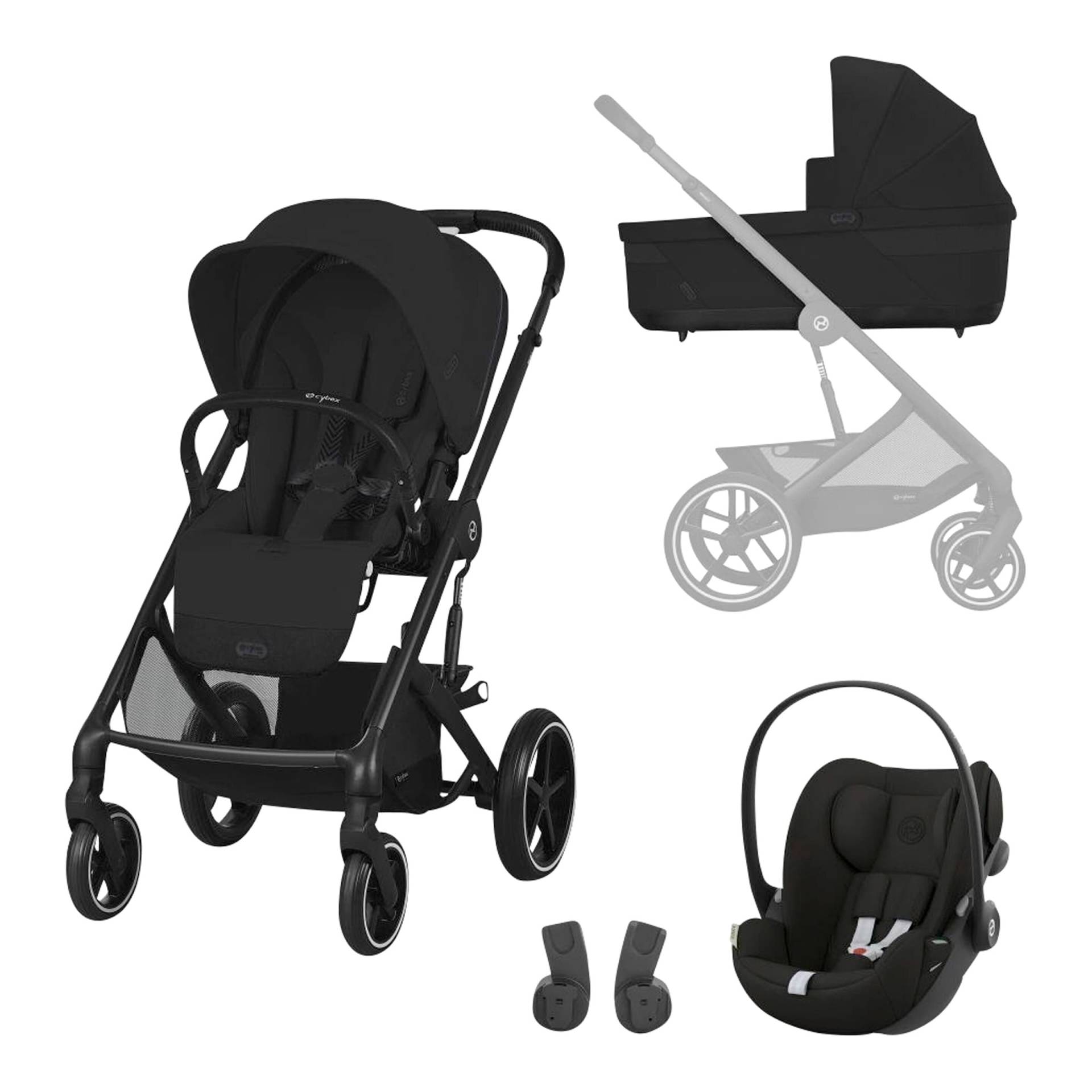 Cybex Gold Kombikinderwagen Balios Trio-Set inkl. Babyschale Cloud G schwarz von Cybex