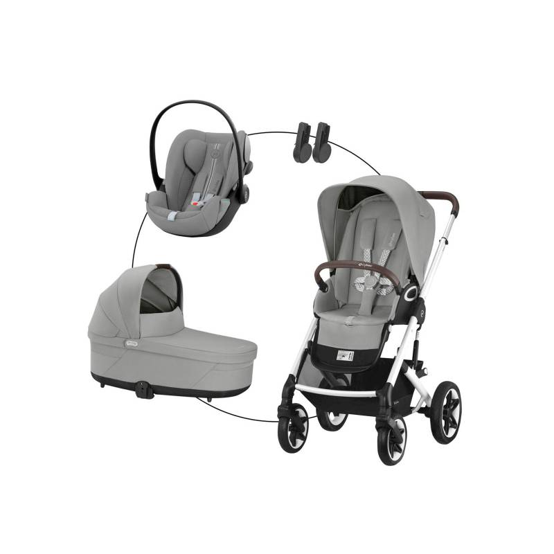 Cybex Gold Kombikinderwagen Talos S Lux Trio-Set inkl. Babyschale Cloud G i-Size von Cybex