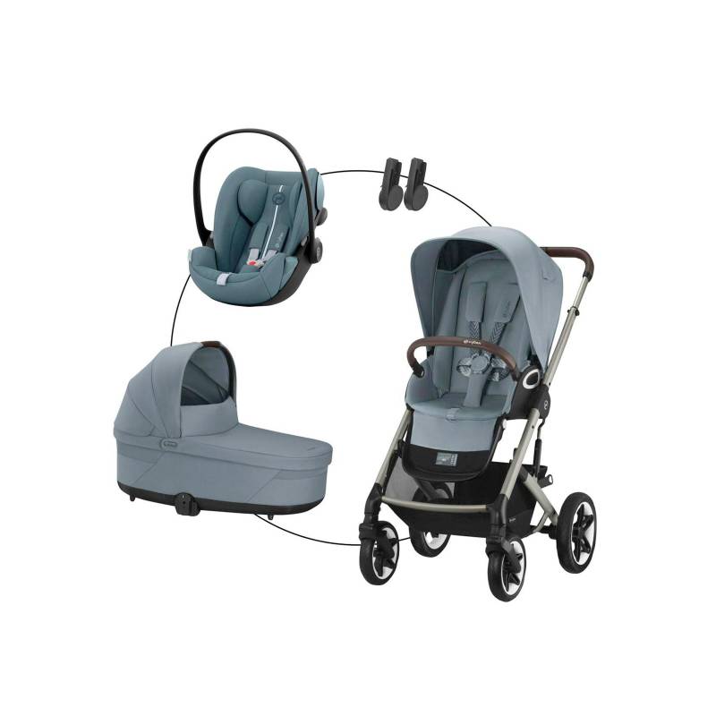 Cybex Gold Kombikinderwagen Talos S Lux Trio-Set inkl. Babyschale Cloud G i-Size von Cybex