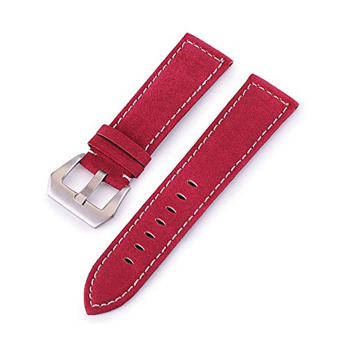 18/20/22/24mm Lederarmband 18-24Mm Uhren Zubehör rot, 18mm von Cycat