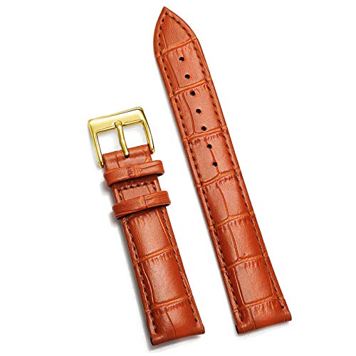 Uhrenarmband Leder weiches Handgelenk-Gurt-Armband 12/14/16/18/20/22/24mm Uhr Dornschliesse Typ 13, 12mm von Cycat
