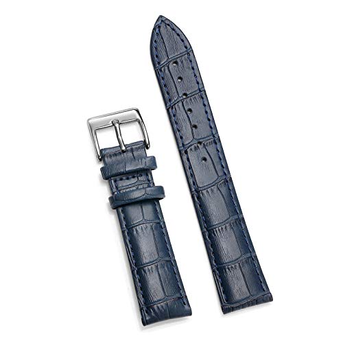 Uhrenarmband Leder weiches Handgelenk-Gurt-Armband 12/14/16/18/20/22/24mm Uhr Dornschliesse Typ 2, 12mm von Cycat