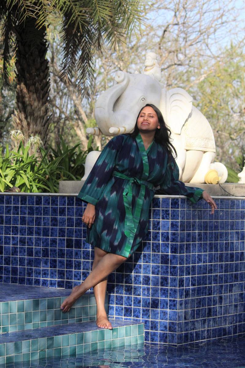 Bademantel Für Frauen, Baumwollbademantel, Kimonofrauen, Sommerbademantel Frau von CyclamenIndia