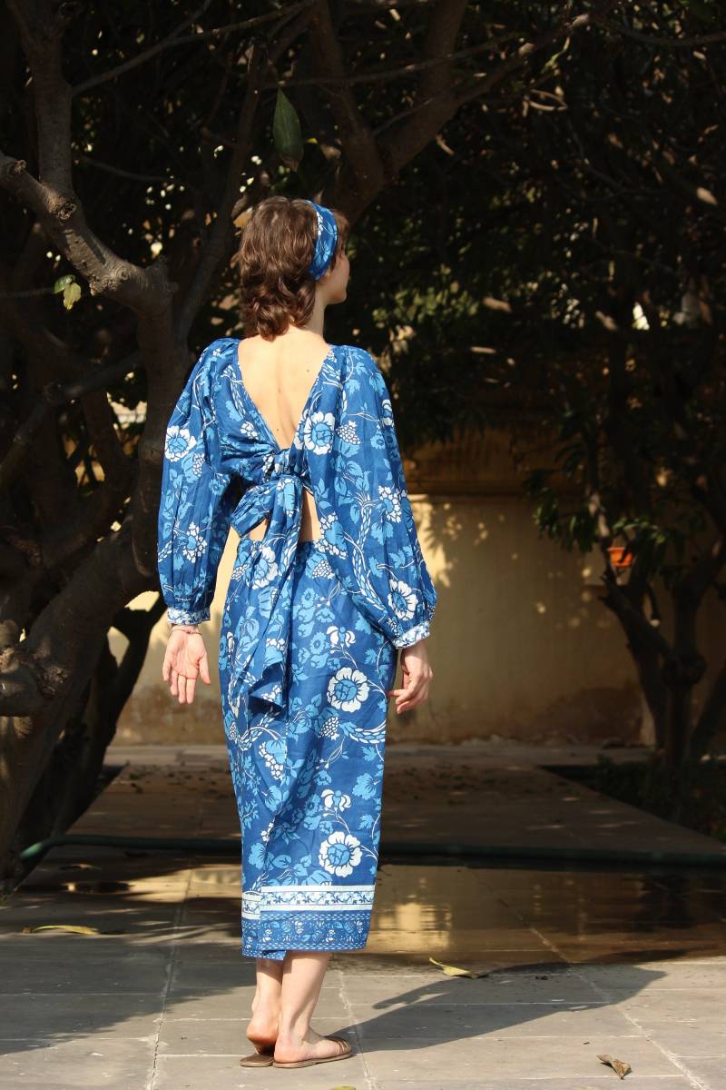 Block Print Kleid, Damen Baumwollkleid Sommerkleid Damen, Blumenkleid Boho Strandkleid, Urlaubskleid, Kleid von CyclamenIndia