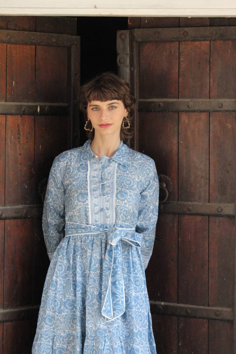 Block Print Kleid, Frauen Baumwoll Kleid Sommerkleid Frauen, Geblümtes Shirt Urlaubskleid, Boho Tunika von CyclamenIndia