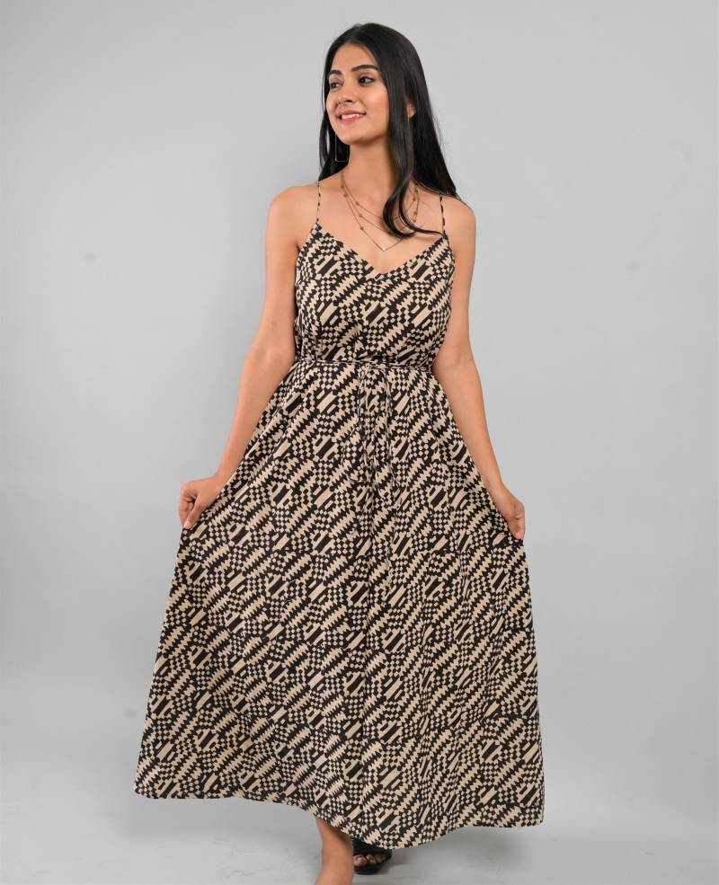 Slip Dress Damen, Spaghetti Träger Kleid, Hawaii Trägerkleider, Baumwollkleid Sommer, Strandkleid, Boho Bademode Kleid von CyclamenIndia