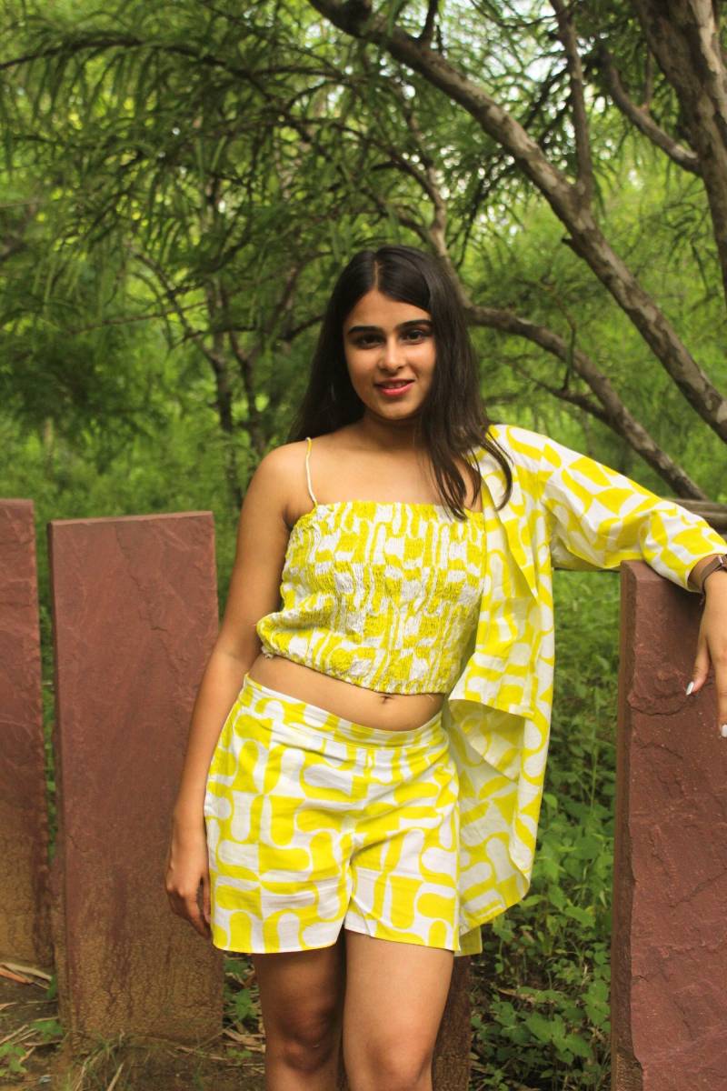 Urlaubskleid, Beachwear Kleid, Hemd Und Shorts Set, Lounge-Set, Urlaubsoutfit, 2-Teilig, Boho Set von CyclamenIndia