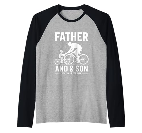 Herren Vater und Sohn Partner fürs Leben Fahrrad Reiten Radfahren Raglan Herren Vater und Sohn Partner fürs Leben Fahrrad Reiten Radfahren Raglan von Cycling Bicycle Riding Bike Sport