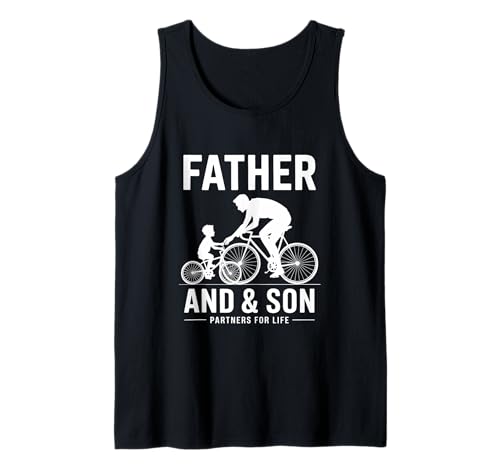 Herren Vater und Sohn Partner fürs Leben Fahrrad Reiten Radfahren Tank Top Herren Vater und Sohn Partner fürs Leben Fahrrad Reiten Radfahren Tank Top von Cycling Bicycle Riding Bike Sport
