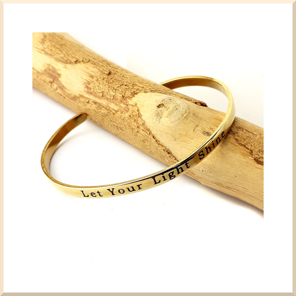Armband Rush Stahl Gold Lassen Sie Ihr Licht Leuchten Armband Rush Stahl Gold Lassen Sie Ihr Licht Leuchten von Cycreaandco