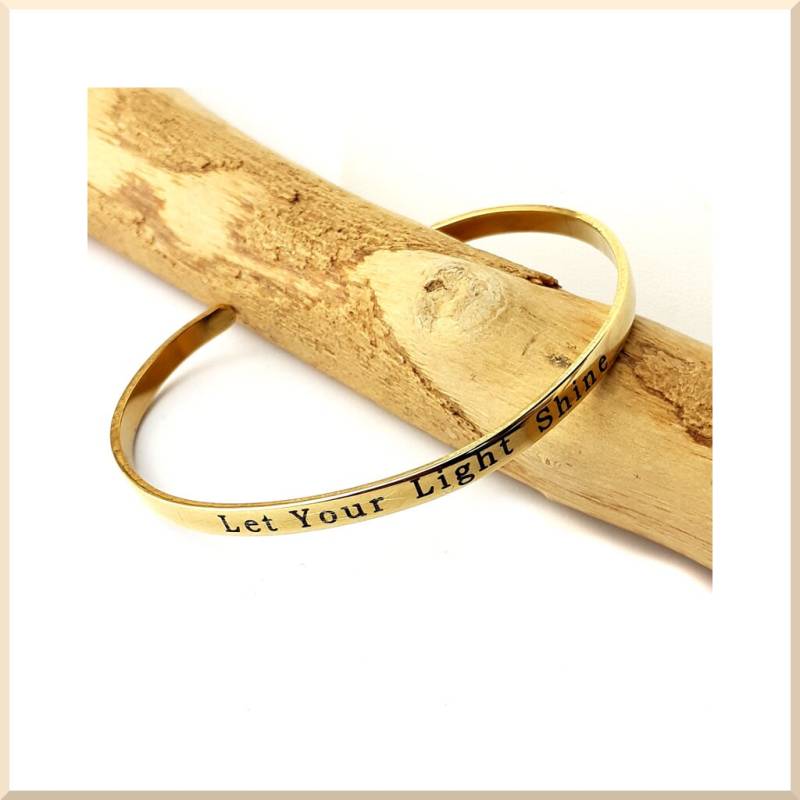 Armband Rush Stahl Gold Lassen Sie Ihr Licht Leuchten Armband Rush Stahl Gold Lassen Sie Ihr Licht Leuchten von Cycreaandco