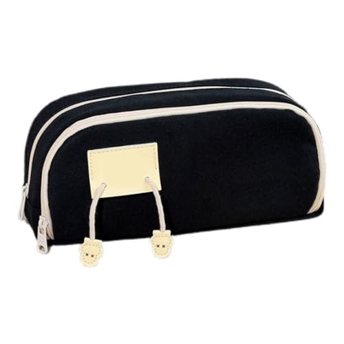 Cygmophing Vielseitiges Federmäppchen mit großem Fassungsvermögen, doppellagig, Reißverschluss, tragbar, für Schule, Büro, Schwarz , #912 Cygmophing Vielseitiges Federmäppchen mit großem Fassungsvermögen, doppellagig, Reißverschluss, tragbar, für Schule, Büro, Schwarz , #912 von Cygmophing