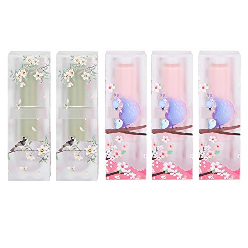 DIY Lippenbalsam -Behälterrohre leerer kosmetischer Lippenstiftbehälter 5pcs Tragbares exquisites Design für Reisen von Cygmophing
