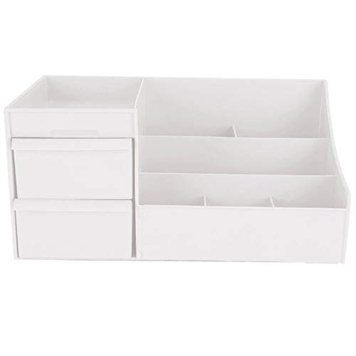 Make -up -Aufbewahrungsbox lebiger Beauty Organizer Desktop Kosmetische Speicherbox für effiziente Speicherung (Weiß) von Cygmophing