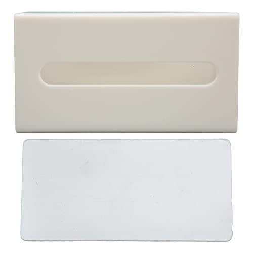 Wandmontierte Aufbewahrungsbox Multifunktional staubdichtem Organizer Weiß für Make -up -Pads, Lippenstifte, Baumwollabstriche von Cygmophing