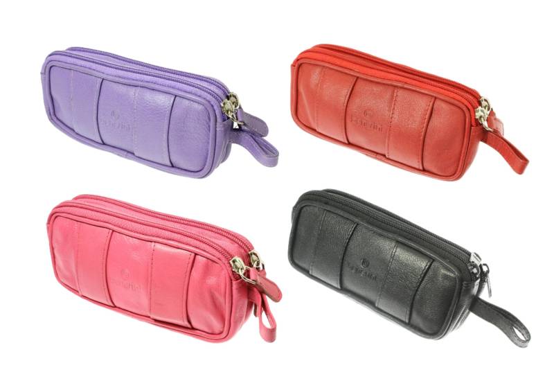 Weiches Schwarz Rot Lila Rosa Ziegenleder Doppel Brillenetui Mit Gürtelschlaufen Für Unisex Weiches Schwarz Rot Lila Rosa Ziegenleder Doppel Brillenetui Mit Gürtelschlaufen Für Unisex von CygnetGifts