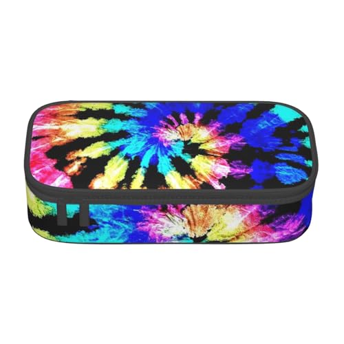 Exotic Tribe Federmäppchen, Batik-Stil, großes Fassungsvermögen, Schreibwaren-Tasche, Stiftehalter, Schreibtisch-Organizer für Schule, Bürobedarf, Schwarz , Einheitsgröße, Kosmetiktasche von Cykazhst