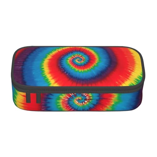 Federmäppchen mit Batikmuster, großes Fassungsvermögen, Schreibwarenetui, Stiftehalter, Schreibtisch-Organizer für Schule, Bürobedarf, Schwarz , Einheitsgröße, Kosmetiktasche von Cykazhst