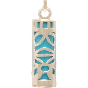 Cyllene Fantaisie - Anhänger Silber Tiki IV Blau Cyllene Fantaisie - Anhänger Silber Tiki IV Blau von Cyllene Fantaisie