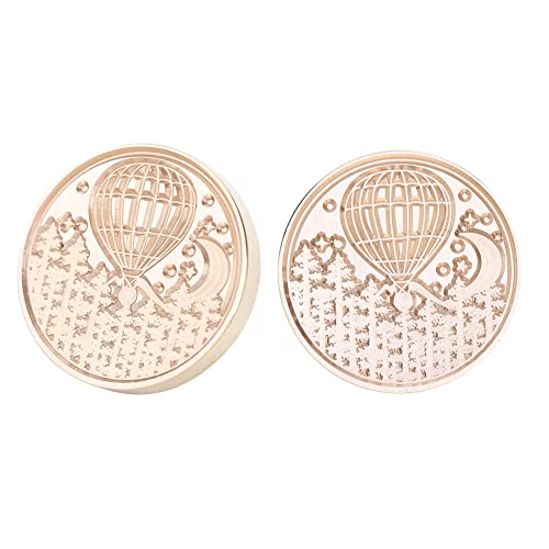 2 Stück Märchen Siegelstempel Kopf Vintage Handwerk Siegel Ersatz Stempel Kupfer Kopf for Karten Hochzeitseinladungen Geschenkverpackung Scrapbooking DIY Umschläge Stempel Ersatz Köpfe Dekoration von Cymwer