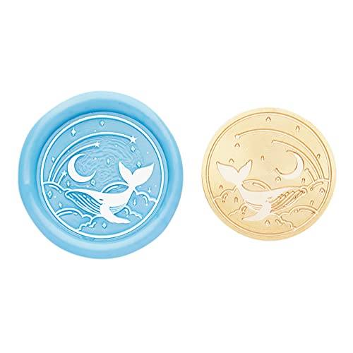 Wal-Siegelwachs-Stempelkopf, Retro-Messing-Siegelwachs, 30 mm, Mehrzweck-Dekorationswerkzeug for Geschenkverpackungen, Karten von Cymwer