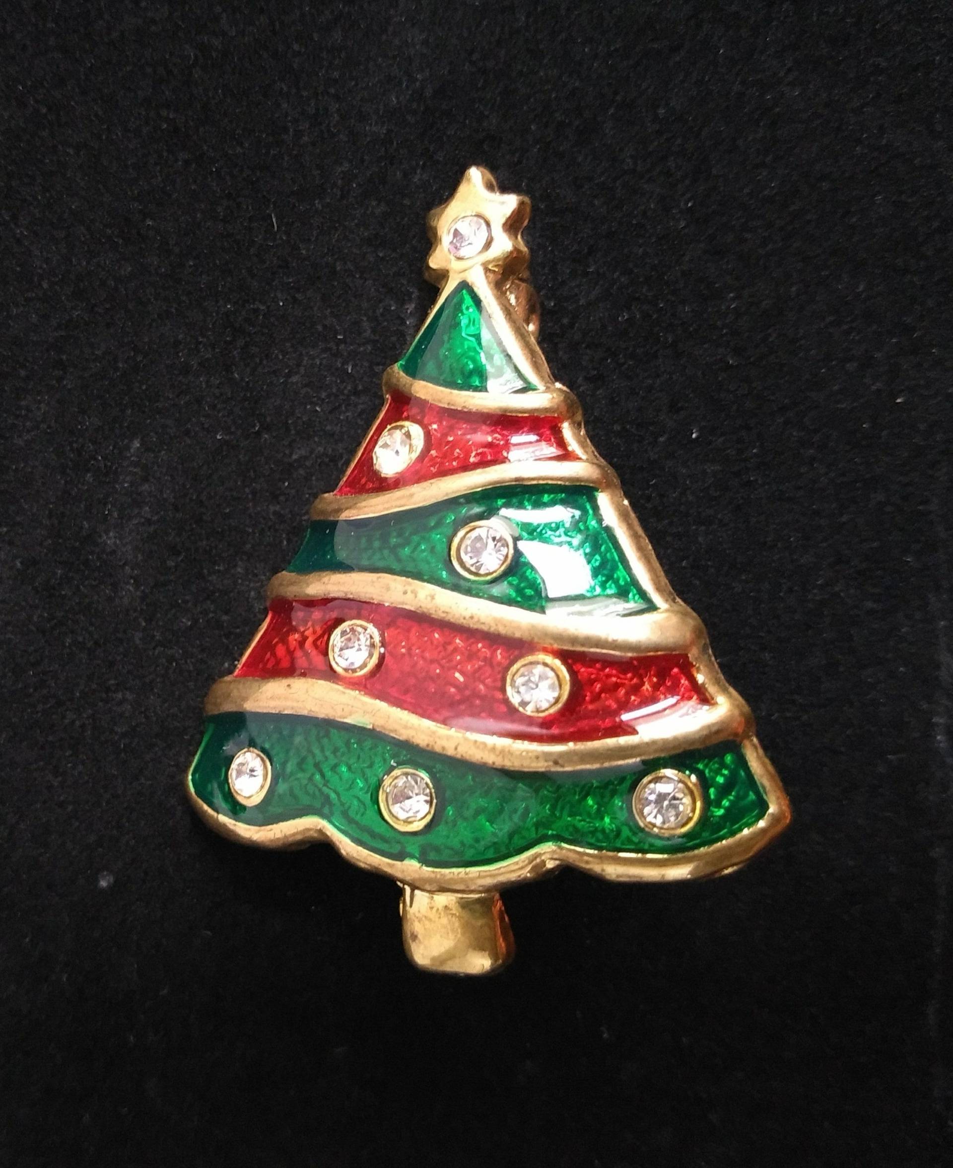 Vintage Emaille Weihnachtsbaum Brosche Urlaub Pin Vintage Emaille Weihnachtsbaum Brosche Urlaub Pin von CynSellsVintage