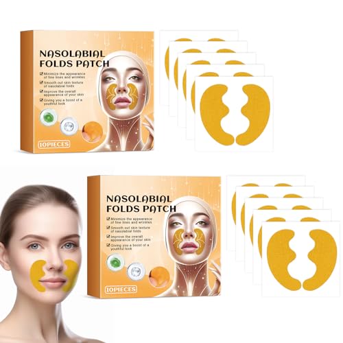 20 Stück Anti Aging Gesichts Anti-Falten-Patches, Lifting Decree Patch Gesichtsglättungspflaster Beauty Face Nutrition Wrinkle Removal Lift Sticker, Antifalten-Pflaster Für Das Gesicht von Cynamus