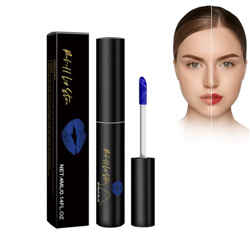 Peel Off Lip Stain Lip Tint, Langlebiger Wasserdichter Peel Off Lipliner Matte Lip Gloss Lippen Make Up, Fluid Lipgloss Peel Off Lippenstift Für Frauen, Farben Lipstain Für Matte Lippen-Looks von Cynamus