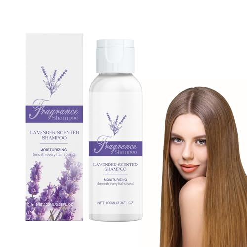 Perfektes Glattes Shampoo, 100 Ml Lavendel Shampoo Damen Shampoo Feuchtigkeitsspendendes Shampoo Für Glänzendes Haar, Haar Shampoo Für Trockenes Und Geschädigtes Haar, Repariert Sprödes Haar von Cynamus