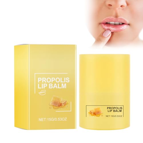 Feuchtigkeitsspendender Lippenstift Lip Balm, Honig Lippenbalsam Honig Lippenöl Feuchtigkeitsspendende Lippenbalsam, Lang Anhaltender Lippenbalsam Für Trockene, Rissige Lippen,Reduziert Lippenfältchen von Cynamus