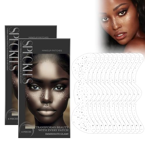 Temporärer Wasserfester Sommersprossen-Aufkleber, 12 Stück Sommersprossen Tattoo Aufkleber Fake Freckles Patch Sommersprossen Tattoo Freckles Makeup Aufkleber, Perfekt Für Make-Up-Partys Im Urlaub von Cynamus