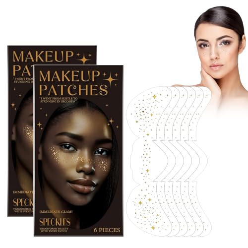 Temporärer Wasserfester Sommersprossen-Aufkleber, 12 Stück Sommersprossen Tattoo Aufkleber Fake Freckles Patch Sommersprossen Tattoo Freckles Makeup Aufkleber, Perfekt Für Make-Up-Partys Im Urlaub von Cynamus
