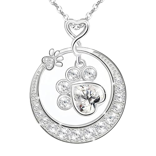 Cynlsum Gedenkkette für Hunde: Geschenk zum Verlust des Hundes, personalisierbare Haustierpfoten-Halskette für Frauen, Haustierliebhaber, Geschenk für Hundeverlust, Andenken, Geschenk zum Vergehen Cynlsum Gedenkkette für Hunde: Geschenk zum Verlust des Hundes, personalisierbare Haustierpfoten-Halskette für Frauen, Haustierliebhaber, Geschenk für Hundeverlust, Andenken, Geschenk zum Vergehen von Cynlsum