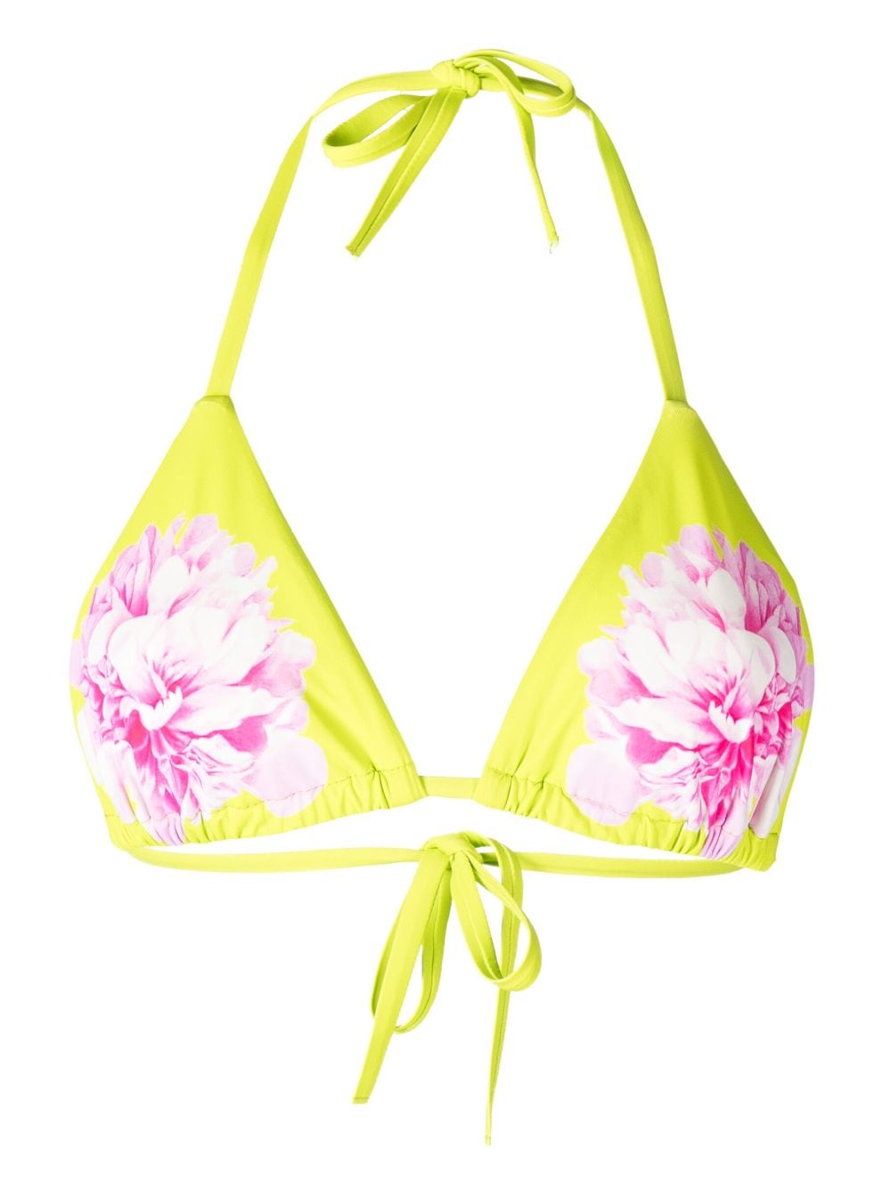 Cynthia Rowley Bikinioberteil mit Blumen-Print - Grün von Cynthia Rowley