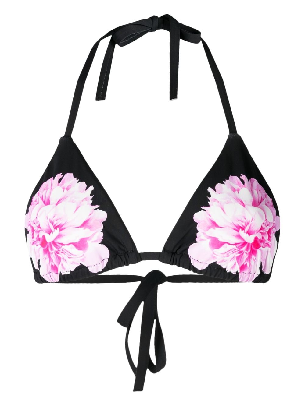 Cynthia Rowley Bikinioberteil mit Blumen-Print - Schwarz von Cynthia Rowley