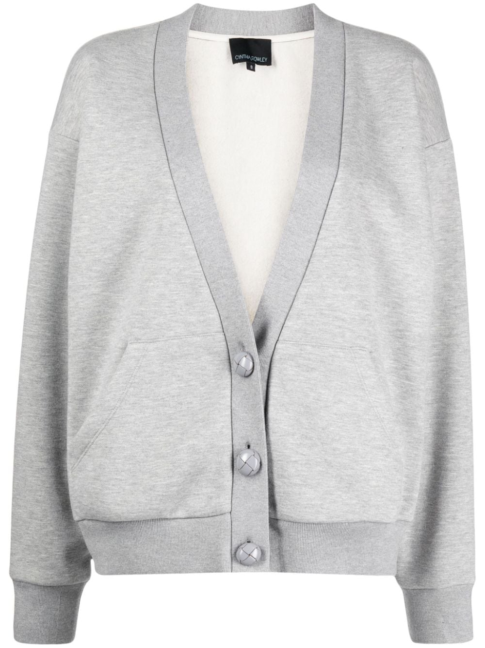 Cynthia Rowley Cardigan mit V-Ausschnitt - Grau von Cynthia Rowley