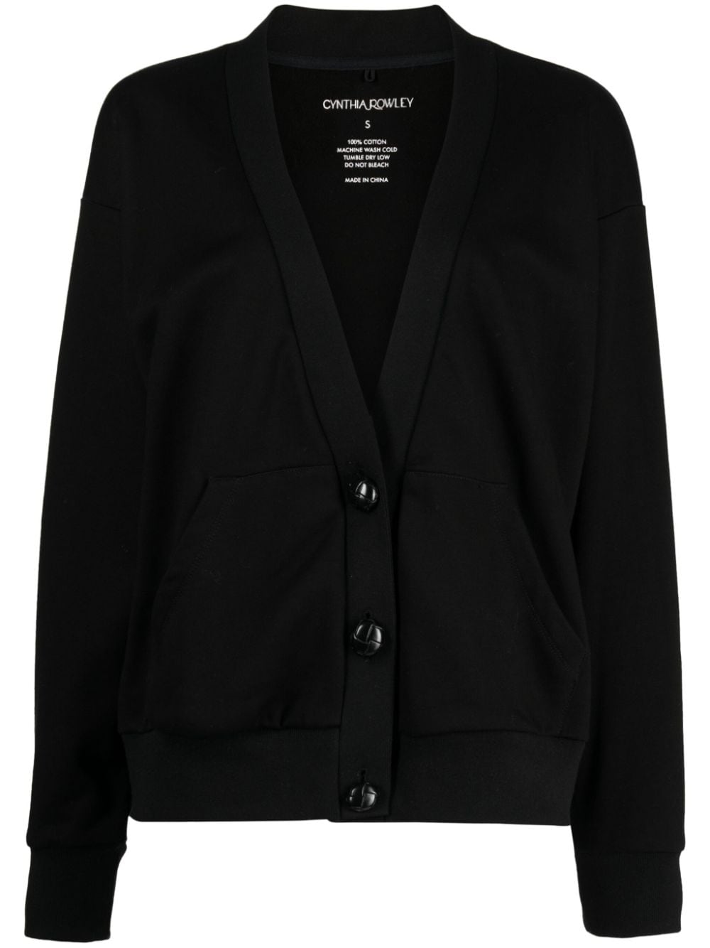 Cynthia Rowley Cardigan mit V-Ausschnitt - Schwarz von Cynthia Rowley