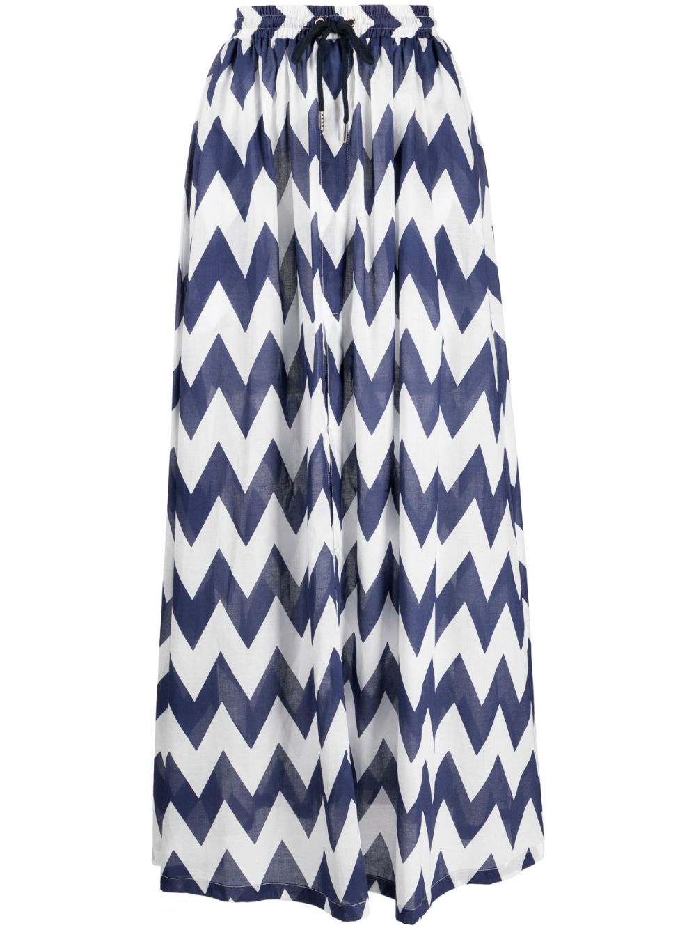 Cynthia Rowley High-Waist-Rock mit Print - Blau von Cynthia Rowley