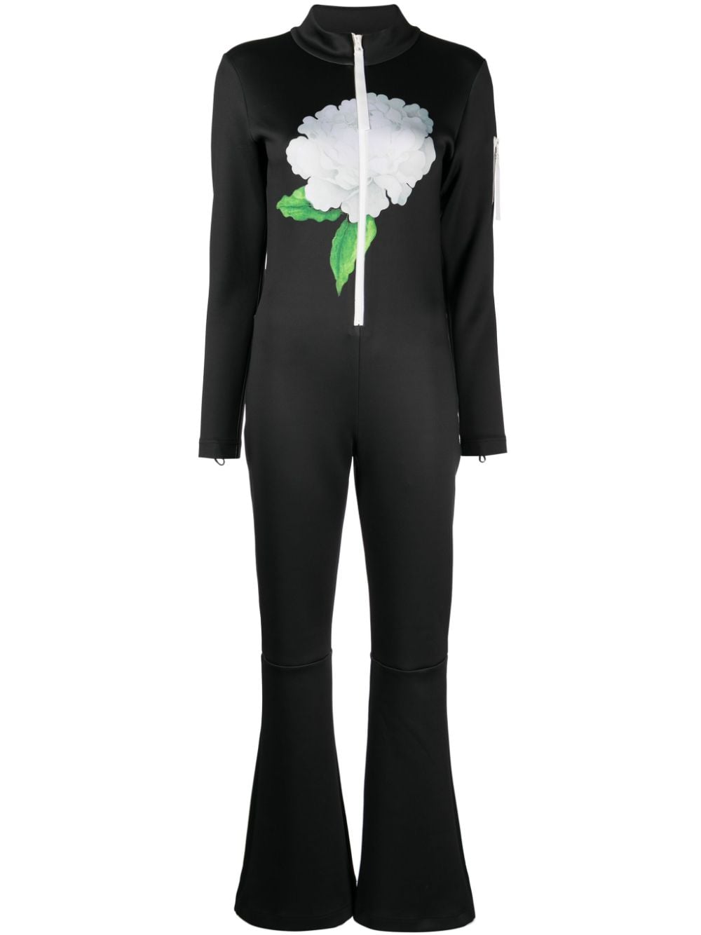 Cynthia Rowley Jumpsuit mit Blumen-Print - Schwarz von Cynthia Rowley