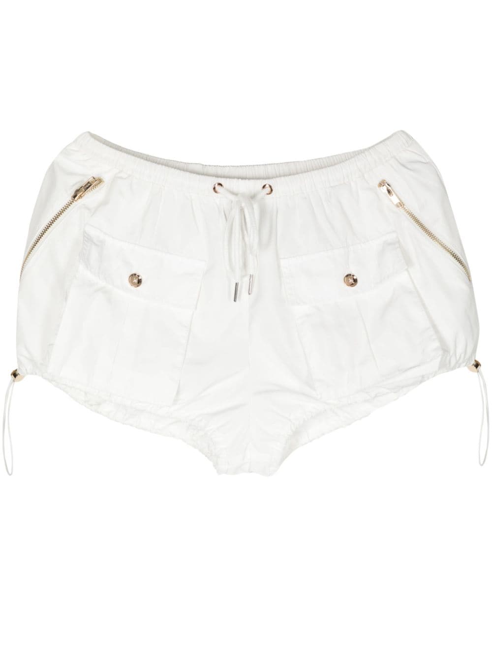 Cynthia Rowley Bloomer-Shorts mit Cargotaschen - Weiß von Cynthia Rowley