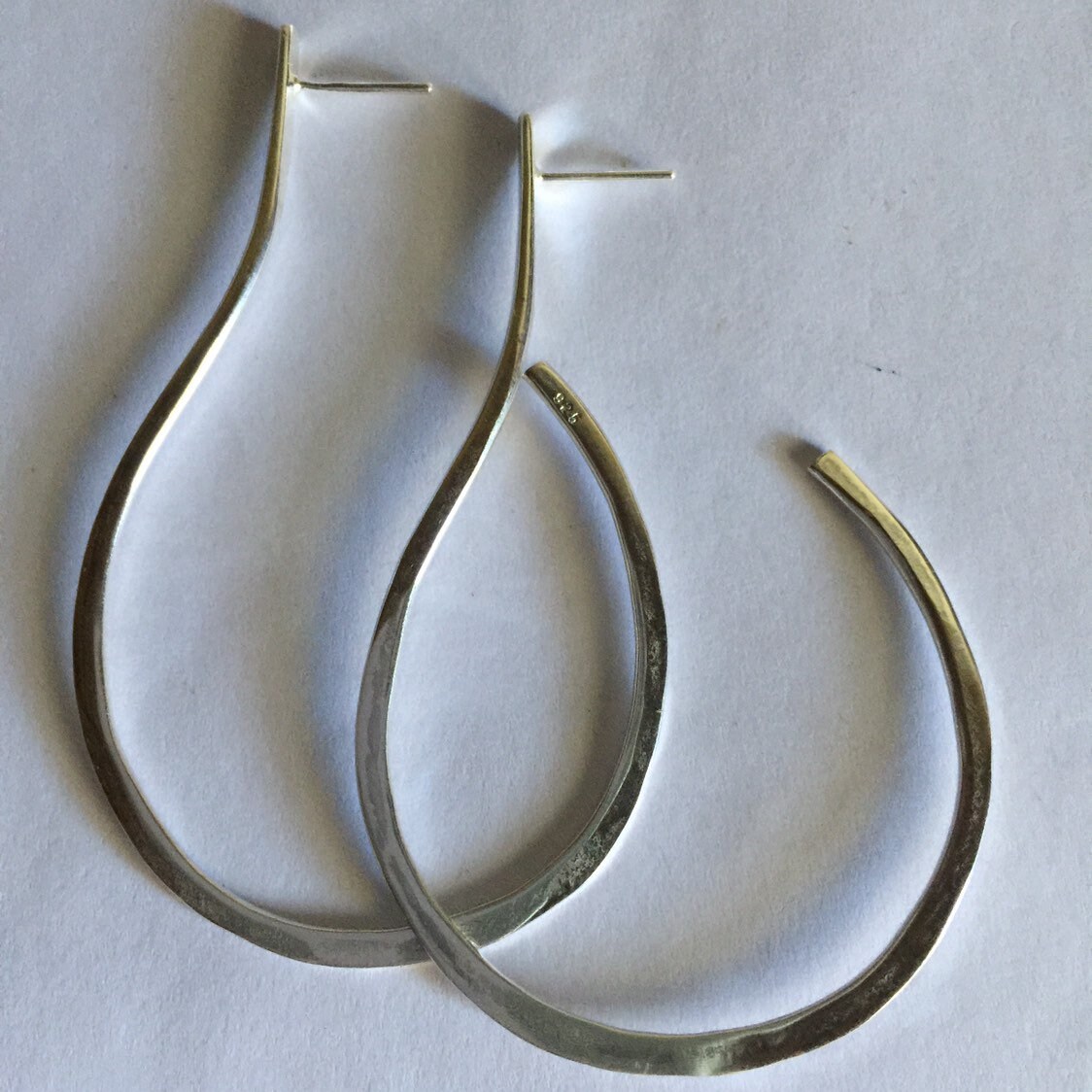 sterling Silber Creolen Variation von CynthiaDelGiudice
