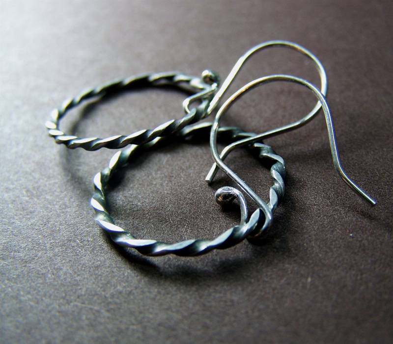 sterling Silber Texturierte Reifen sterling Silber Texturierte Reifen von CynthiaDelGiudice