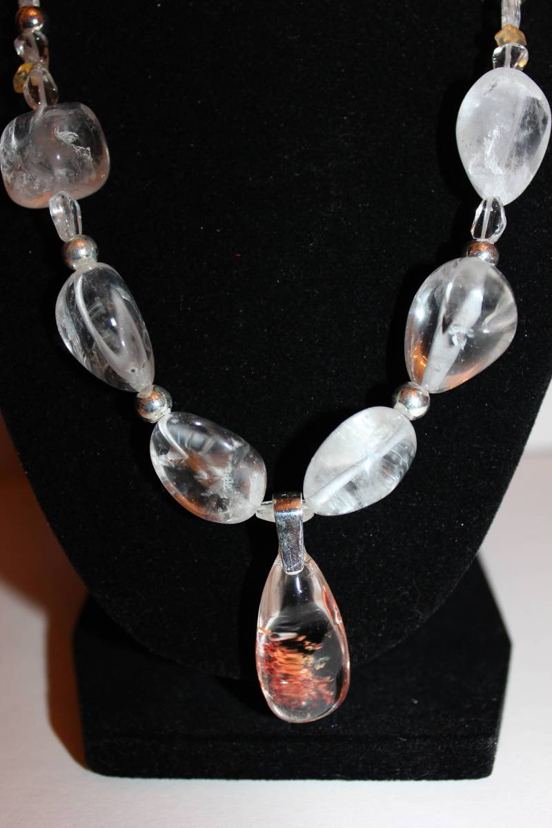 Spannende Phantom Quarz, Feuer Bergkristall Nuggets, -Achat, 925 Perlen, Bügel Und Verschluss Spannende Phantom Quarz, Feuer Bergkristall Nuggets, -Achat, 925 Perlen, Bügel Und Verschluss von CynthiaStudioDesign