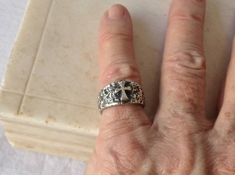 Vintage Malteser Kreuz Ring Unisex Größe Us 6 Gothic Schmuck von CynthiasAttic