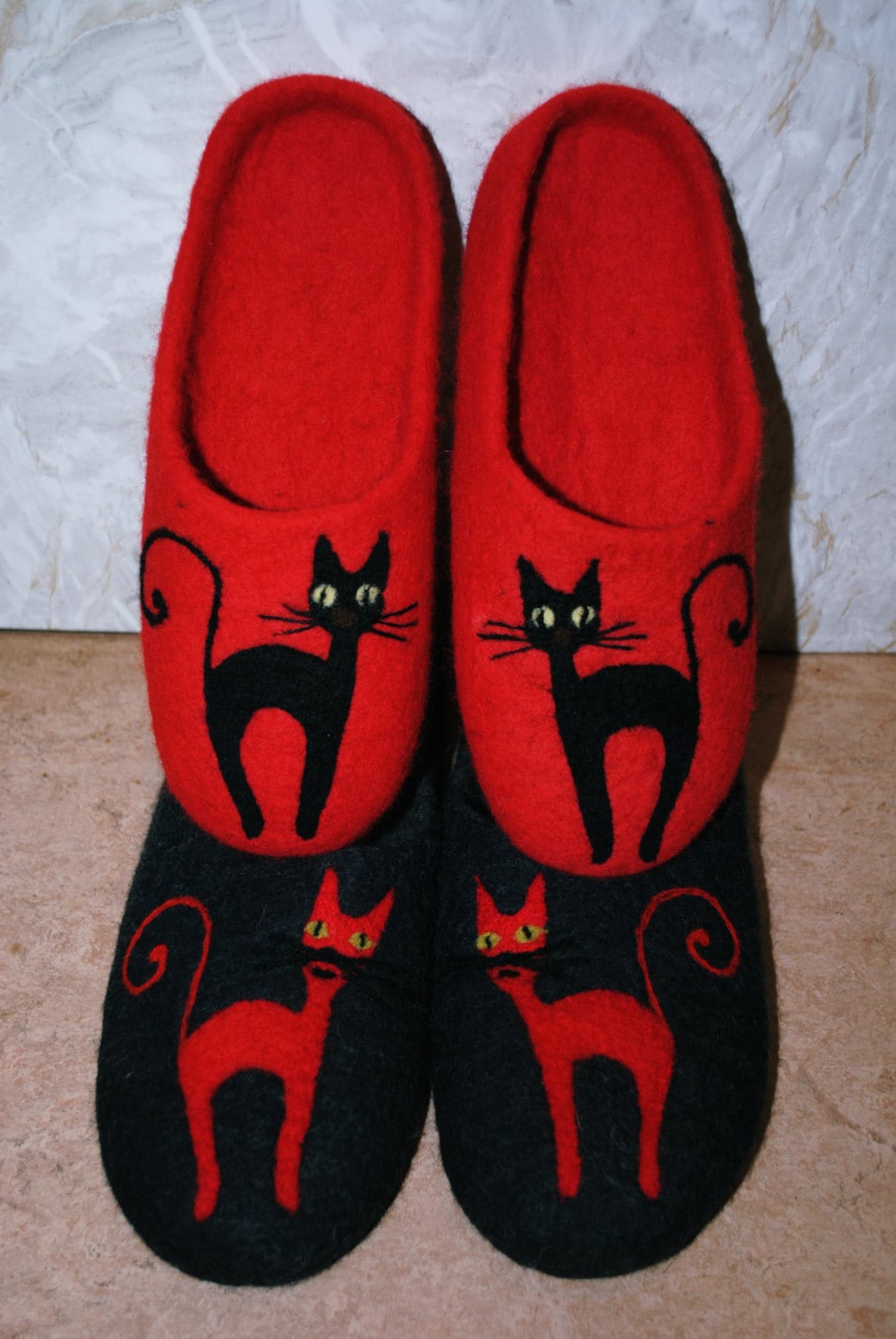 2 Paar Gefilzte Hausschuhe/Für Männer Und Frauen Geschenke von Cynthyaa