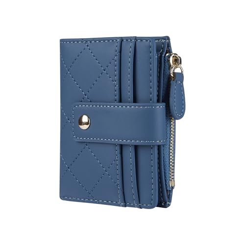 Cynure Women's Cute Leather Card Holder Small Compact Bifold Wallet with Zip Coin Pocket,Dark Blue Cynure Women's Cute Leather Card Holder Small Compact Bifold Wallet with Zip Coin Pocket,Dark Blue von Cynure