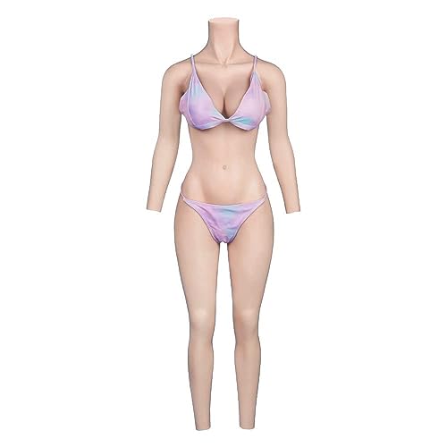 CYOMI Silikon Brüste Brustformen Realistisch Brustplatten Mit Katheter silikon Bodysuit für Crossdresser Transgender Cosplay（C Cup） von CYOMI