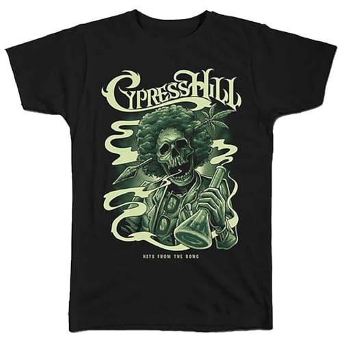 Cypress Hill Skull Bong Männer T-Shirt schwarz XL 100% Baumwolle Band-Merch, Bands von Cypress Hill